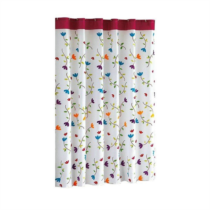 shower curtain flowers