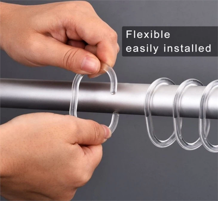 Clear Shower Curtain Hooks