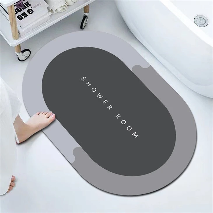 Household Soft Diatom Mud Mat Absorbent Mat Bathroom Toilet Foot Mat Toilet Non-slip Absorbent Quick Drying Mat