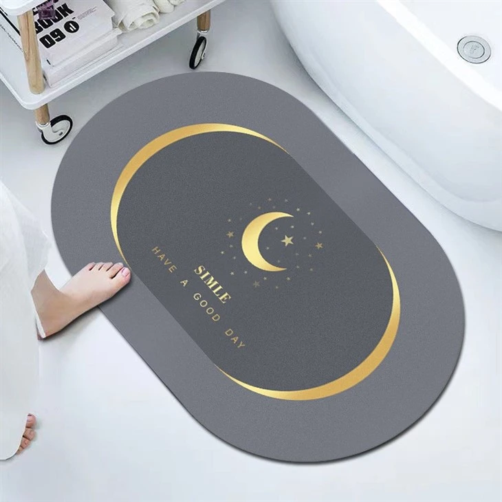 Household Soft Diatom Mud Mat Absorbent Mat Bathroom Toilet Foot Mat Toilet Non-slip Absorbent Quick Drying Mat