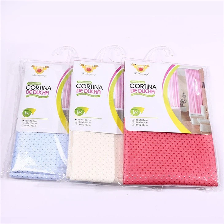 Diamond Polyester Shower Curtain - Waterproof Bath Curtain With 12 Hooks