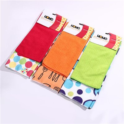 Printed & Plain Wipes Microfiber Cleaning Cloths